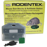 Rodentex Mouse Bait Blocks - with Station, 12 x 28 g