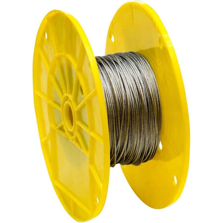 1' x 1/16" 7 x 7 Strands Galvanized Aircraft Cable