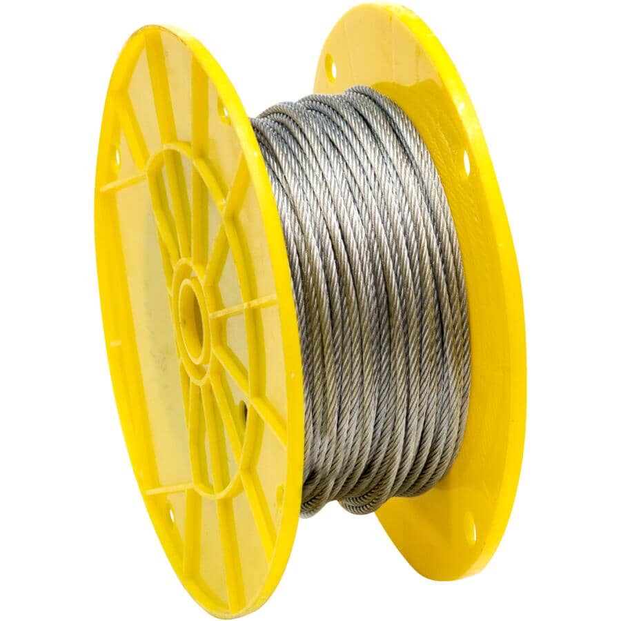 1' x 1/8" 7 x 19 Strands Galvanized Aircraft Cable