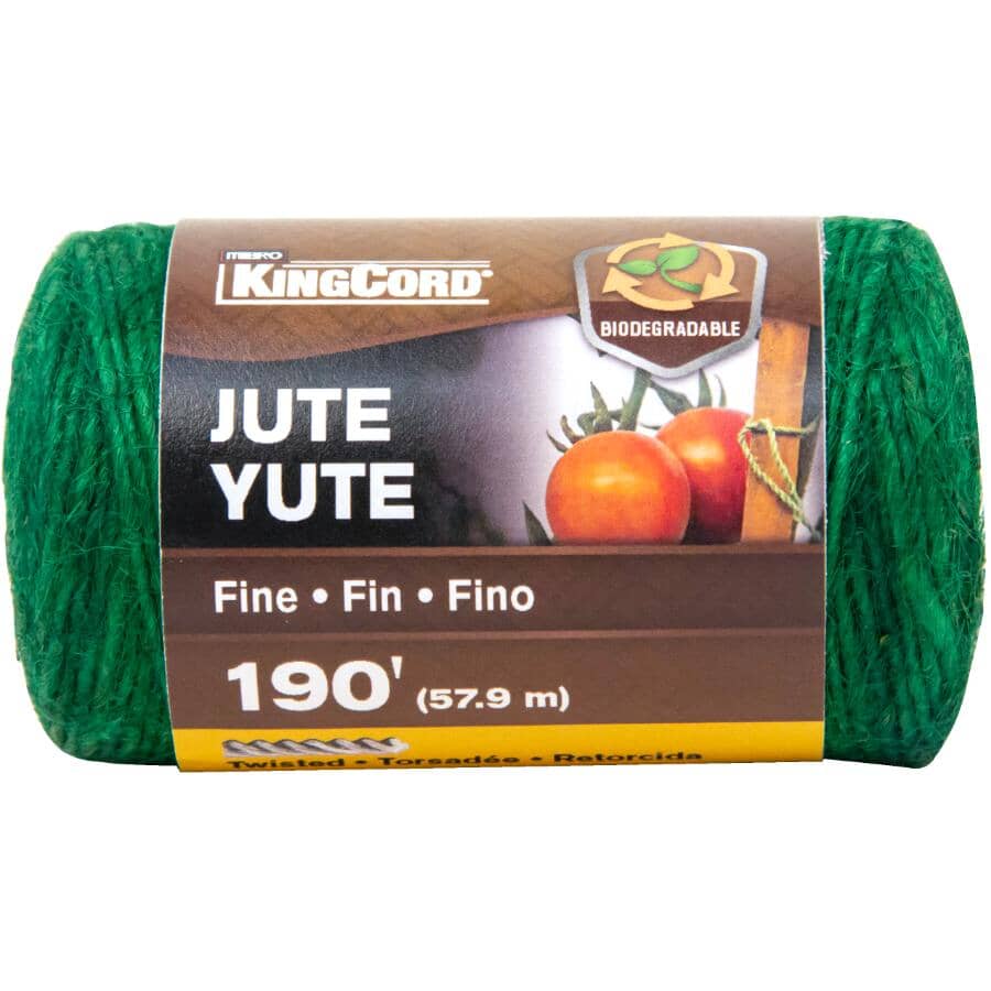 190' Green Fine Jute Twine