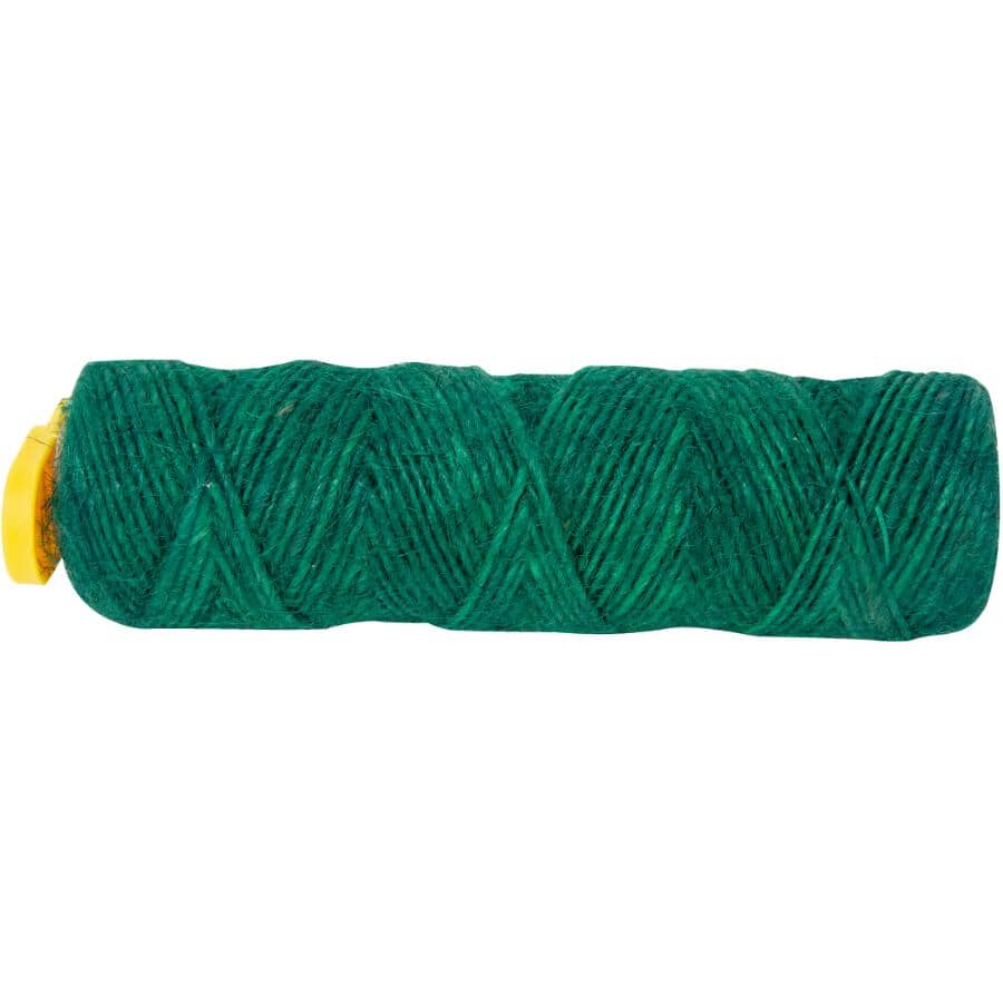 250' Green Fine Jute Twine with Cutter