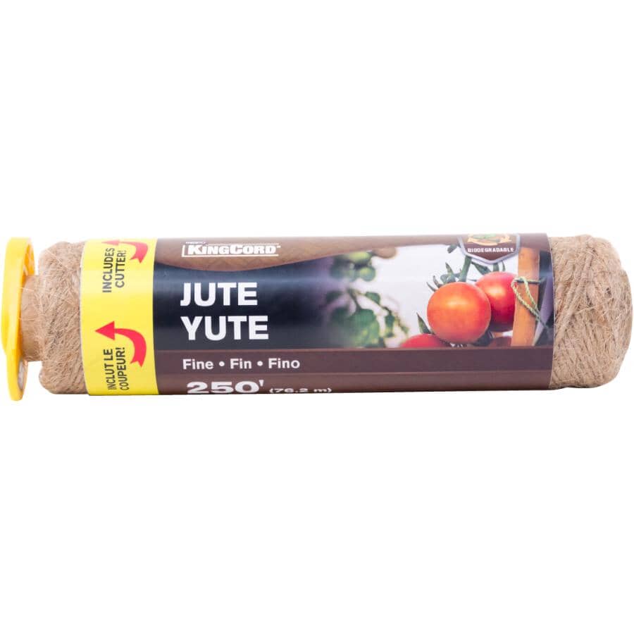 250' Natural Fine Jute Twine with Cutter