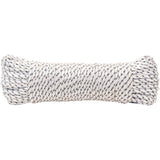 3/16" x 100' White/Grey Diamond Braid Polyester Rope