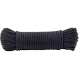 5/32" X 50' Black Paracord Diamond Braid Nylon Cord