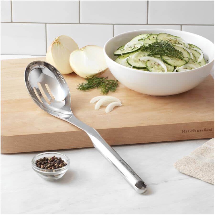 Premium Stainless Steel Slotted Spoon - 13.3"
