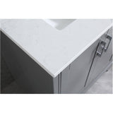 36" W x 22" D Soho Vanity with Quartz Stone Top - Graphite