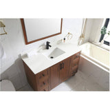 48" W x 22" D Madera Vanity with Quartz Stone Top - Rustic Wood