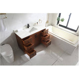 48" W x 22" D Madera Vanity with Quartz Stone Top - Rustic Wood