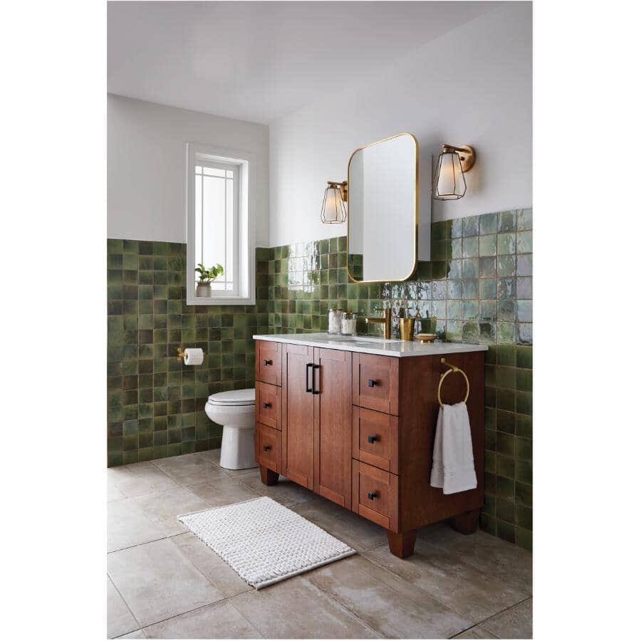 48" W x 22" D Madera Vanity with Quartz Stone Top - Rustic Wood