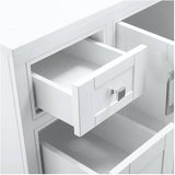 48" W x 22" D Soho Vanity with Quartz Stone Top - White