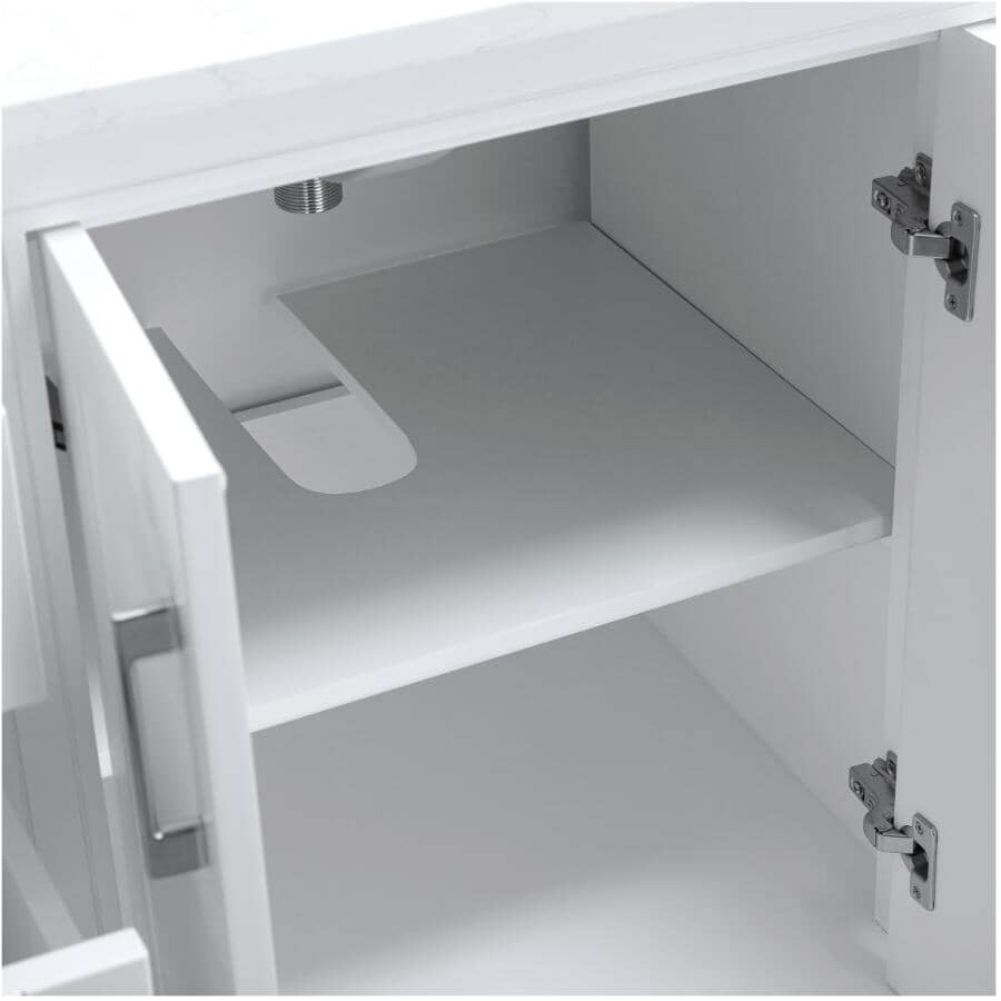 48" W x 22" D Soho Vanity with Quartz Stone Top - White