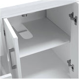 48" W x 22" D Soho Vanity with Quartz Stone Top - White