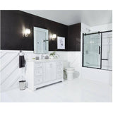 48" W x 22" D Soho Vanity with Quartz Stone Top - White