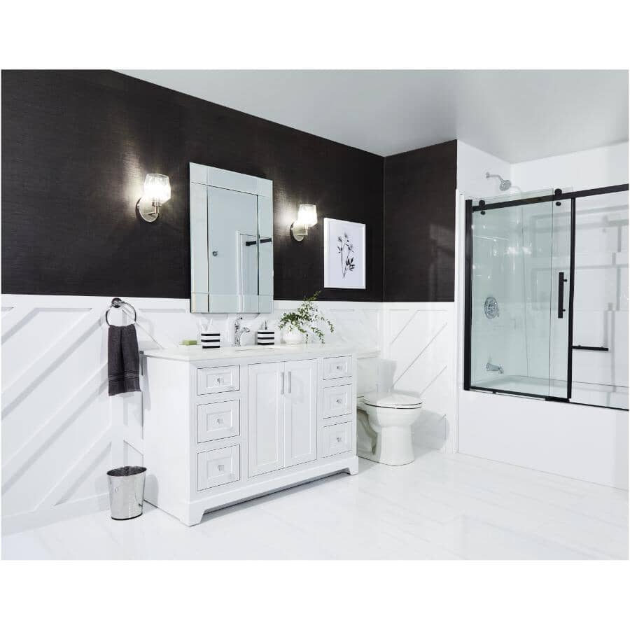 48" W x 22" D Soho Vanity with Quartz Stone Top - White