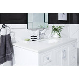 48" W x 22" D Soho Vanity with Quartz Stone Top - White
