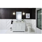 48" W x 22" D Soho Vanity with Quartz Stone Top - White