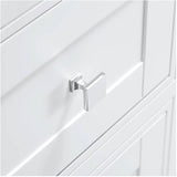 59" W x 22" D Soho Vanity with Quartz Stone Top - White