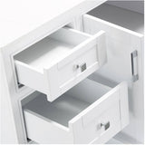 59" W x 22" D Soho Vanity with Quartz Stone Top - White