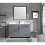 59" W x 22" D Soho Vanity with Quartz Stone Top - Graphite