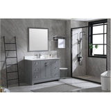 59" W x 22" D Soho Vanity with Quartz Stone Top - Graphite