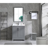 Soho Framed Rectangular Mirror - Graphite, 24" x 35"