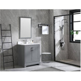 Soho Framed Rectangular Mirror - Graphite, 24" x 35"