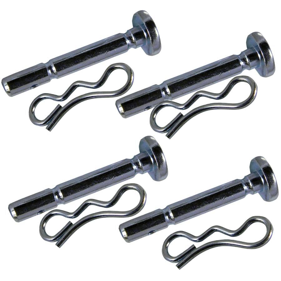1/4" x 1-7/8" Shear Pins with Hitch Pins - 4 Pack