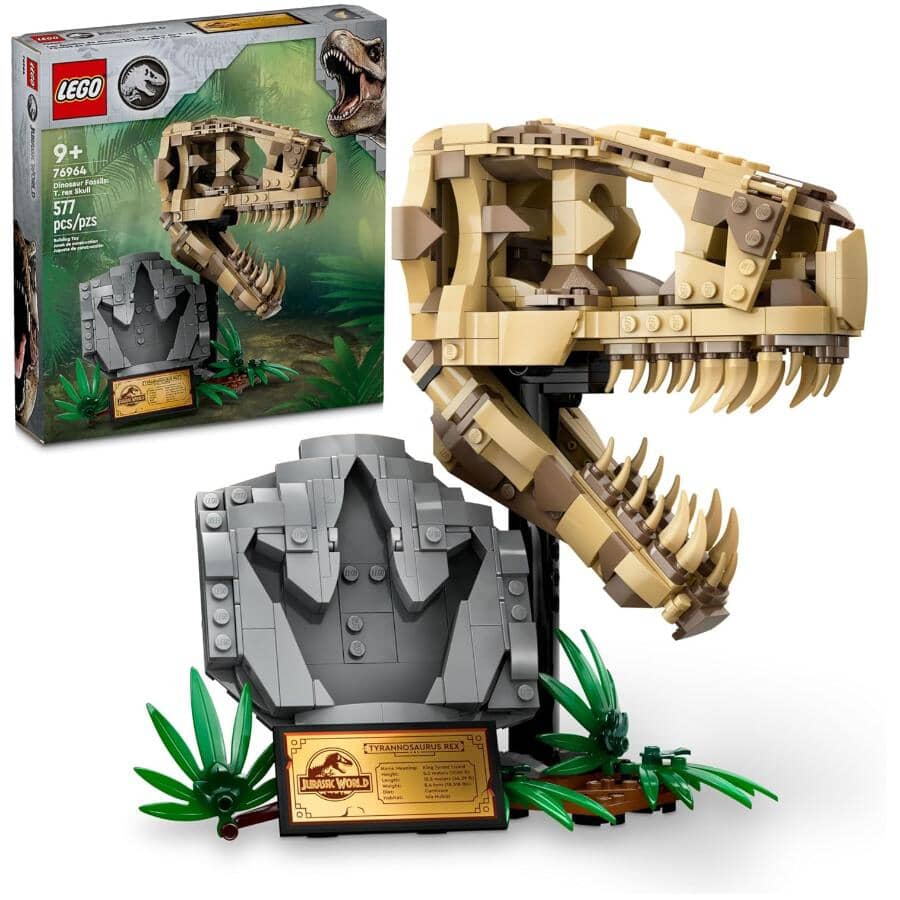 Dinosaur Fossils: T.Rex Skull Building Set - 577 Pieces