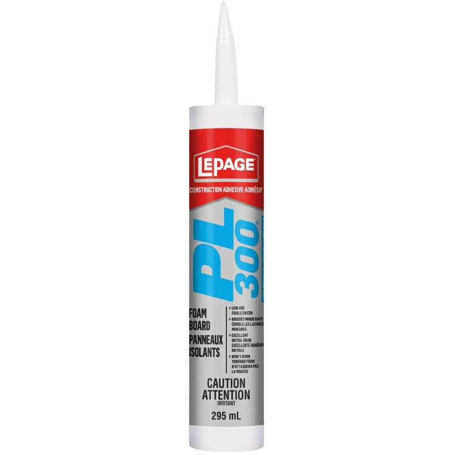 PL 300 Latex Foam Board Construction Adhesive - 295 ml