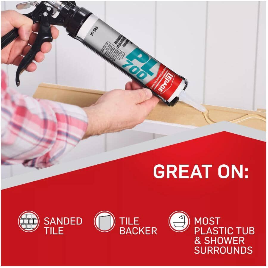PL 700 Tub Surround Construction Adhesive - 266 ml