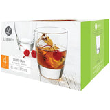 Durham Clear Double Old Fashioned Glass Set - 12.5 oz, 4 Pack