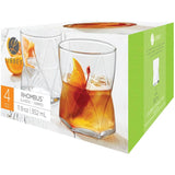 Rhombus Tumbler Set - 11.9 oz, 4 Pack
