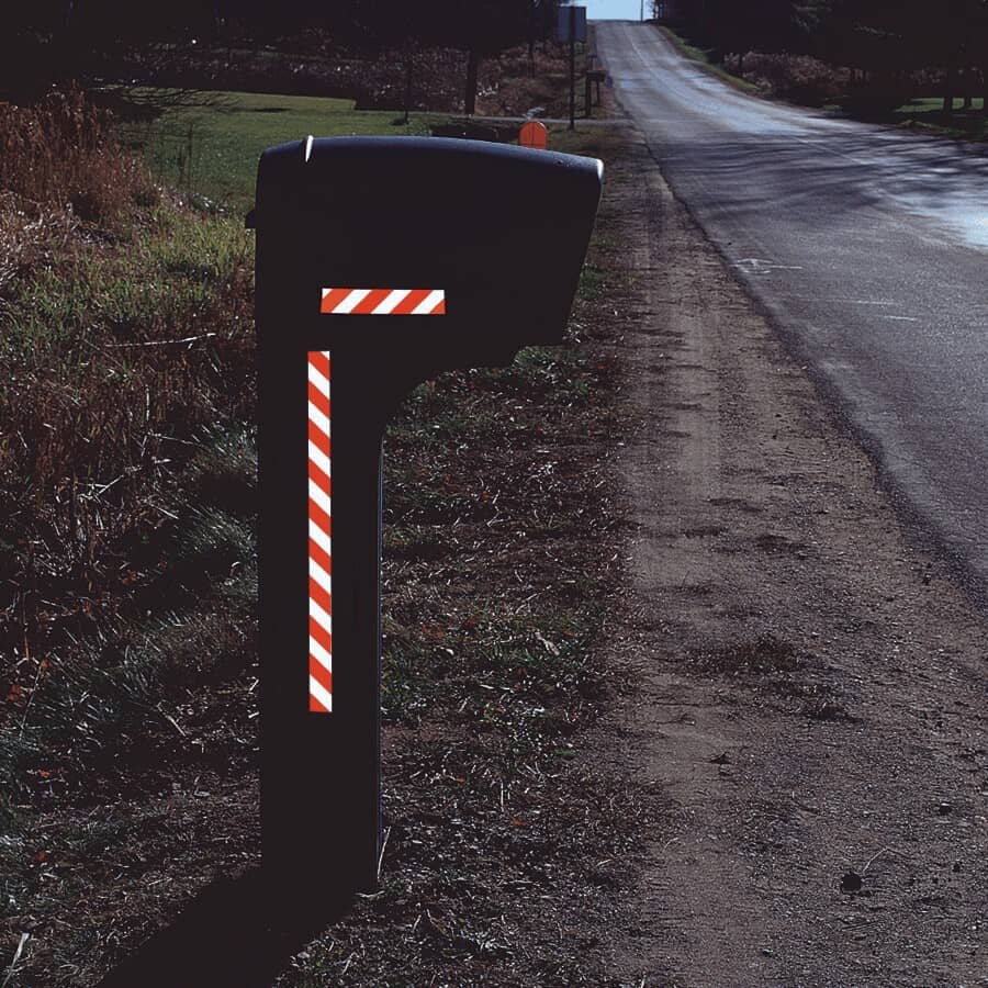 Red & Silver Reflective Tape - 1-1/2" x 40"
