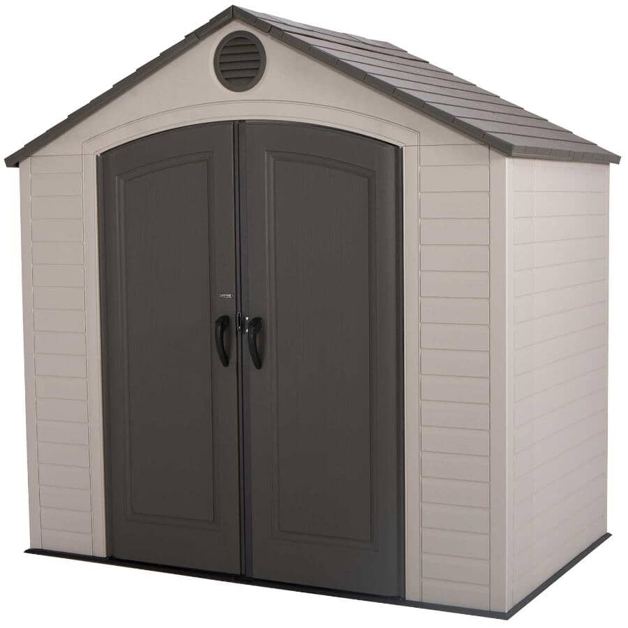 8' x 5' Outdoor Storage Shed - Desert Sand
