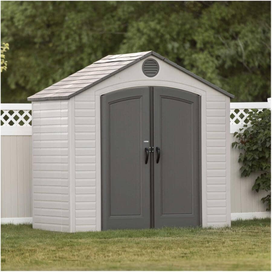 8' x 5' Outdoor Storage Shed - Desert Sand