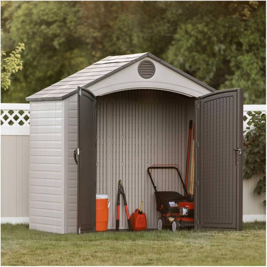 8' x 5' Outdoor Storage Shed - Desert Sand