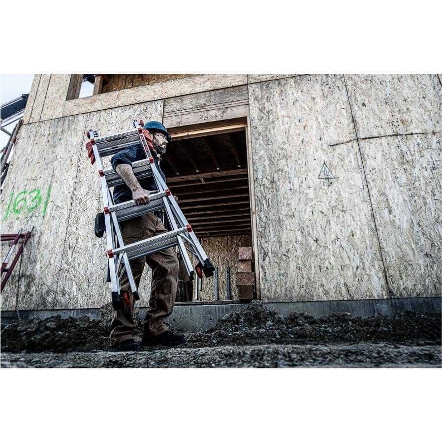 17' Velocity Aluminum Multi-Use Ladder - 300 lb Rated