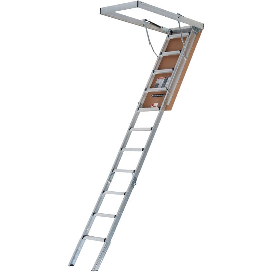 7'8" to 10'3" Aluminum Attic Ladder