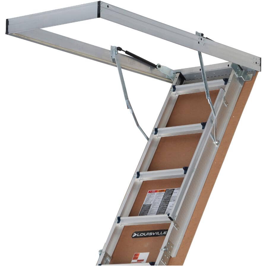 7'8" to 10'3" Aluminum Attic Ladder