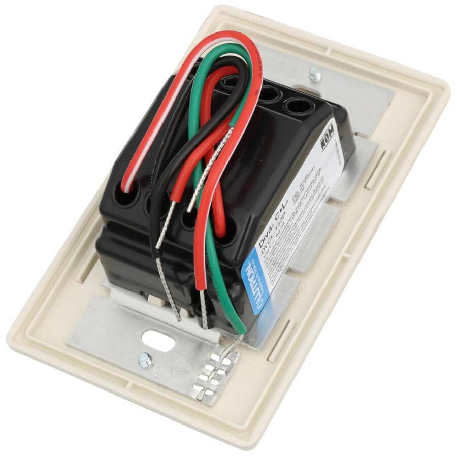 Diva Single Pole + 3 Way Dimmer Switch for CFL and LED Light Bulbs - White