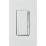 Diva Single Pole + 3 Way Dimmer Switch for CFL and LED Light Bulbs - White