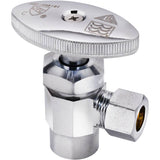 1/2" Nominal Copper x 3/8" Outside Diameter Compression Angle Stop Valve