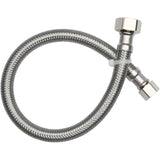 3/8" x 1/2" x 16" Braided Faucet Connector - Stainless Steel