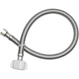 7/8" BC Nut x 3/8" Compression x 20" Toilet Tank Connector - Stainless Steel