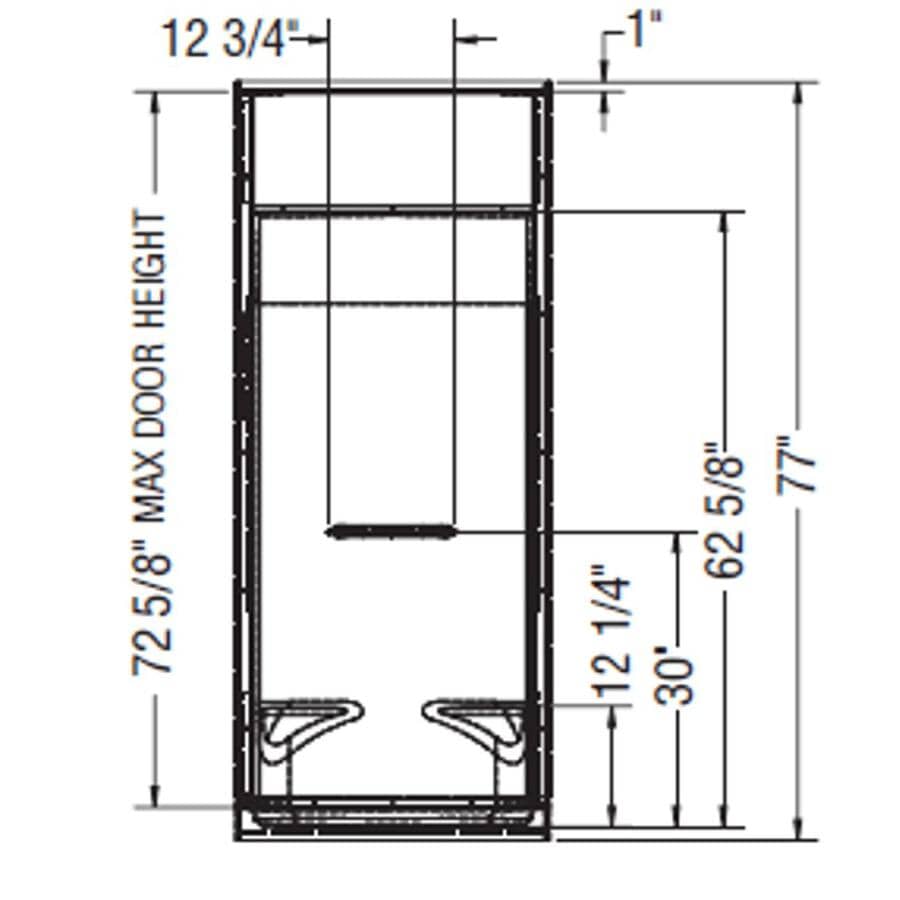 32"x 32" Essence 4 Piece AcrylX Shower Cabinet - with Centre Drain, White