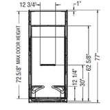 32"x 32" Essence 4 Piece AcrylX Shower Cabinet - with Centre Drain, White