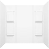 59" Elan 5 Piece Polystyrene Tub Wall - White