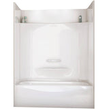 60" x 30" Essence 4 Piece AcrylX Tub Shower - with Right Hand Drain, White