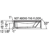 60" x 30" Essence 4 Piece AcrylX Tub Shower - with Right Hand Drain, White