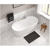 64" x 34" Emica 2 Piece Freestanding Acrylx Tub - White